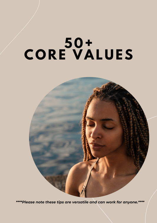 50+ Core Values (Digital File)