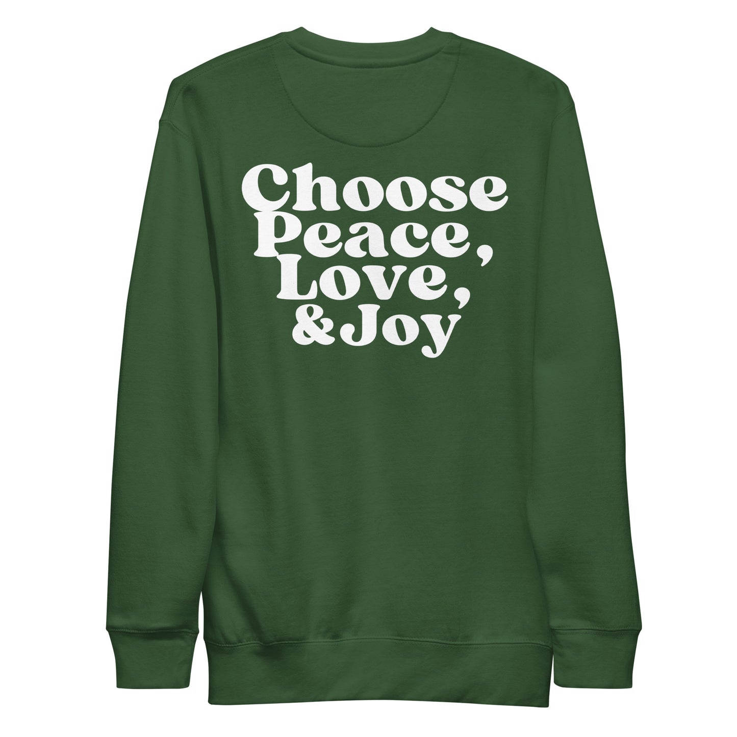 Choose Peace Black Unisex Sweatshirt